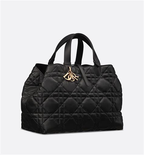 dior black rhinestone clasp bag|Large Dior Toujours Bag Black Macrocannage Crinkled Calfskin.